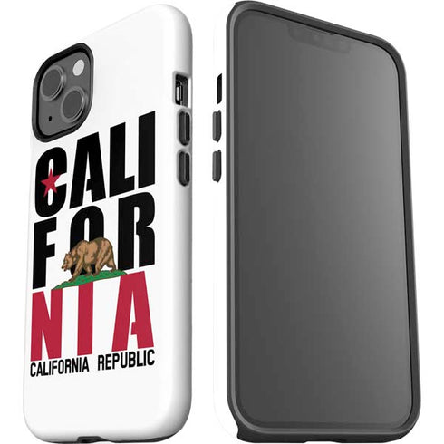 California White Block iPhone 15 Impact Case